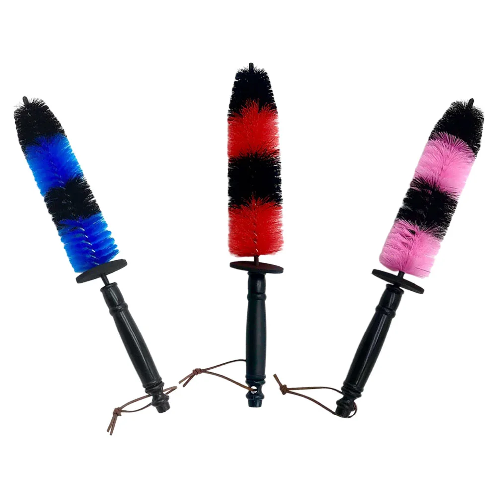 

3 Pcs Wheel Cleaning Brush Car Tire Detailing Scrub Flash for Wheels on Pp Bike