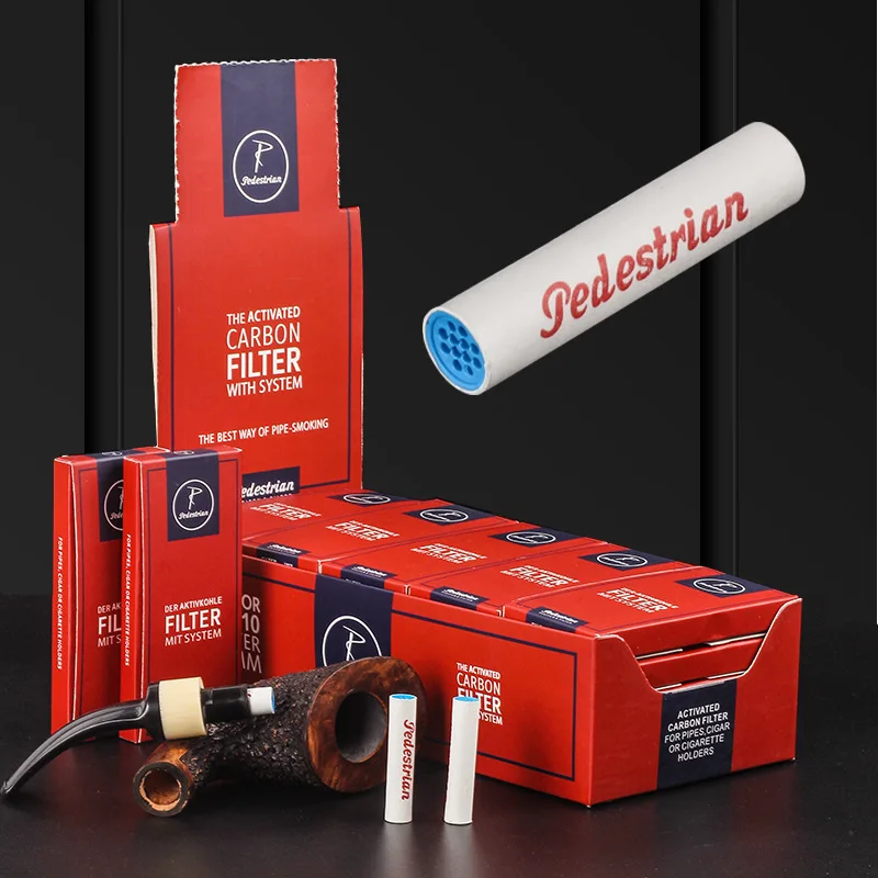 250 Stück 9 mm Kohlefilter für Zigarette, Zigarillo-Halter, Aktivkohlefilter für Rohre, Tabak, Raucherzubehör