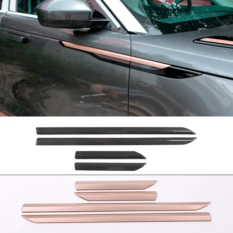 

Car Door Side Fender Strip Cover Trim Decoration Sticker ABS Plastic For Land Rover Range Rover Velar 2017-2020 Auto Accessories