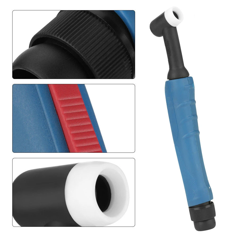 

1Pc Tig Torch Head Torches WP-26F Welders Welding Torch 200A 5/8-18UNF Air Cooling Applicable Current Connector Type 26cm