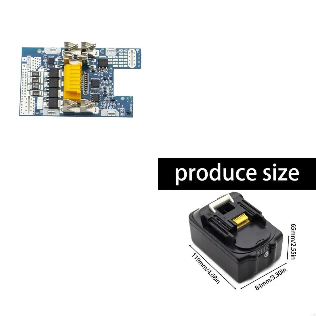 

Plastic Battery Shell Set For BL1830 18V Battery Damaged Enclosures Repair Easy Installation And Thermals Protective