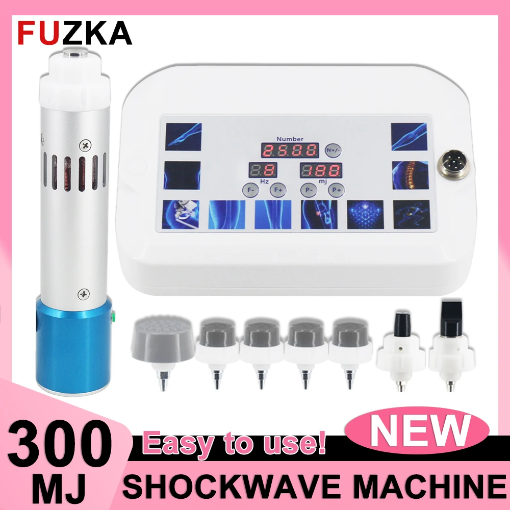 New Shockwave Therapy Machine Knee Pain Relief Physiotherapy 300mj Shock Wave Equipment Focal wave Body Massager Tennis Elbow