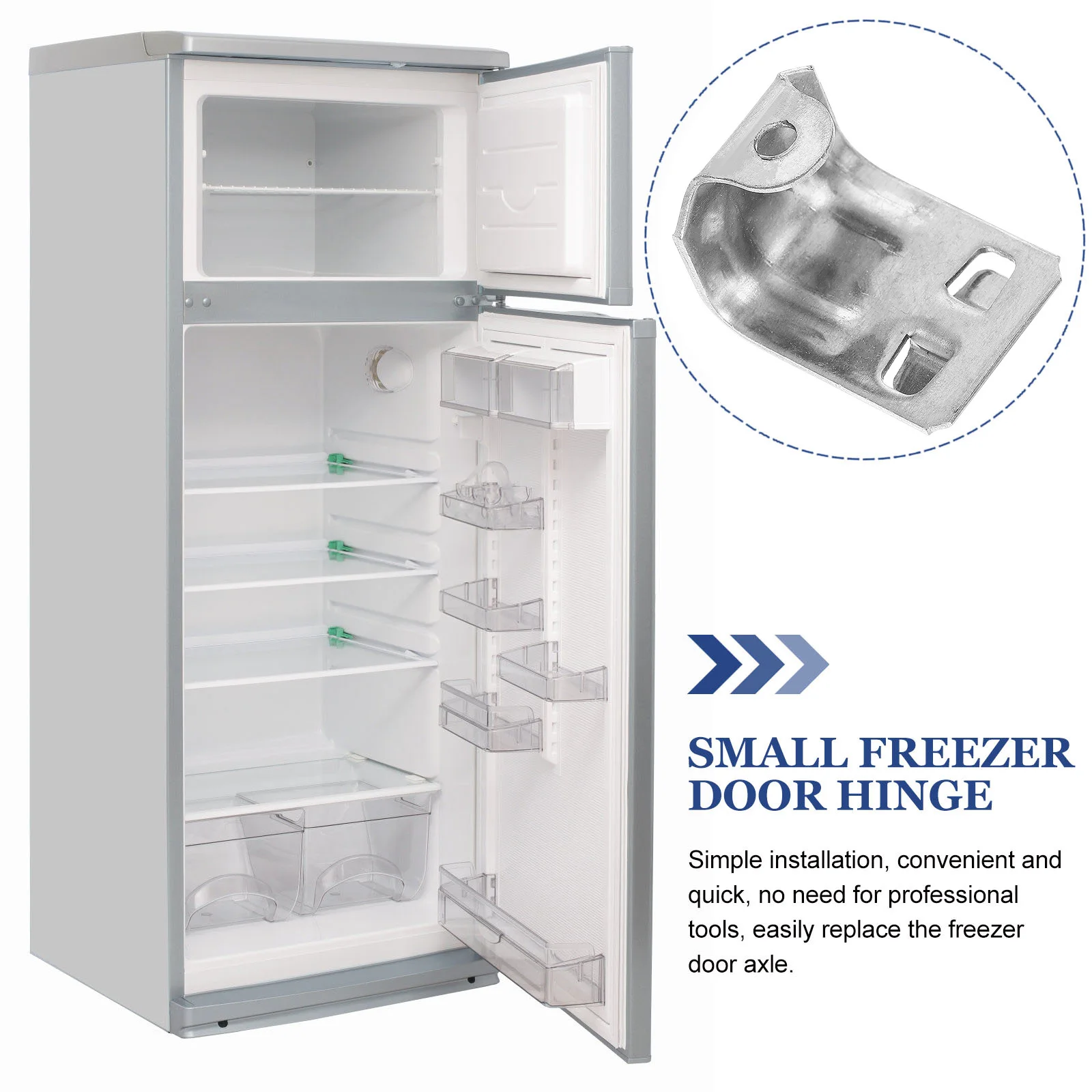 

4Pcs Stainless Steel Freezer Clamp Hooks Sturdy Design Refrigerator Shelf Clip Holder Stainless Steel Freezer Clamp