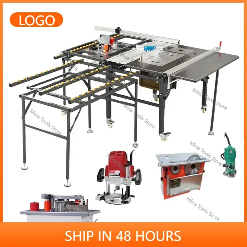 WJS480 SLIDING TABLE SAW Dust-free Saw Electric Lifting Double Invisible Folding Multi-Function Saw
