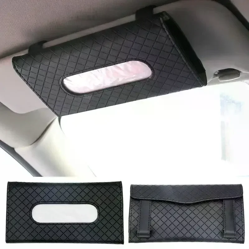 Car Visor Tissue Holder, Sun Visor Napkin Holder Backseat Tissue Case, Premium Car Tissue Box For Car, Car Tissue Holder