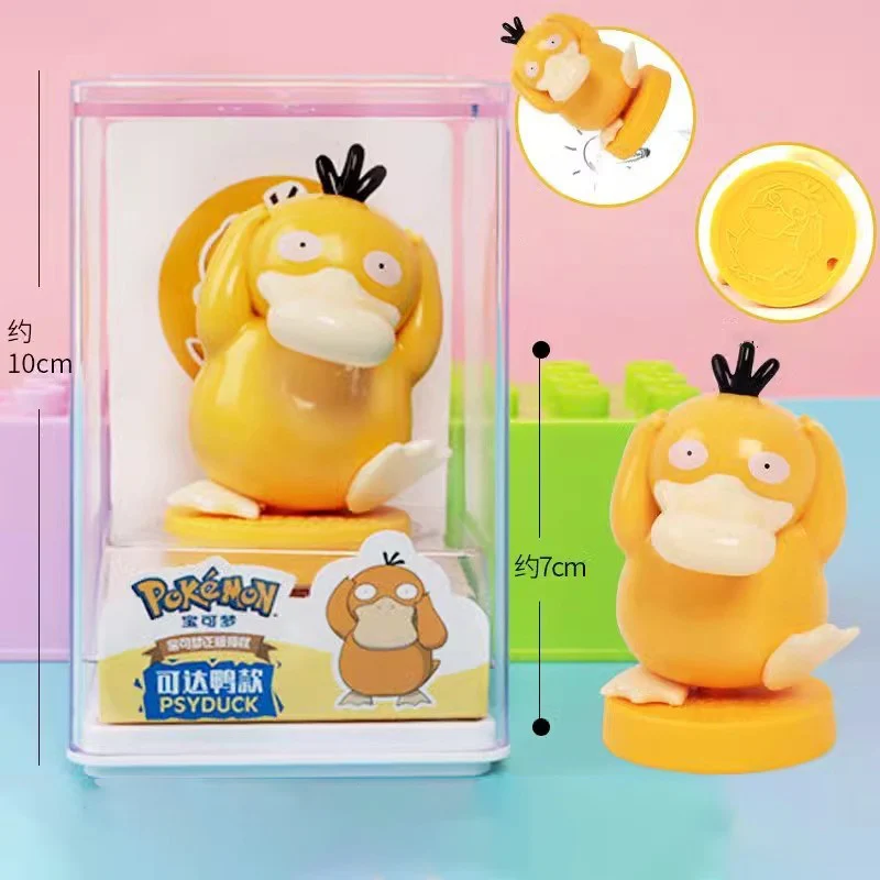 Autentico Pok è mon Pikachu SQUIRTLE BULBASAUR PSYDUCK JIGGLYPUFF CUBONE Figurine Sigilli Modelli Giocattoli Regali di Natale per bambini
