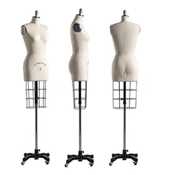 Fabric Tailoring dressmaker Adjustable Dress Form tailors Wedding mannequin with cage female dummy Ladies