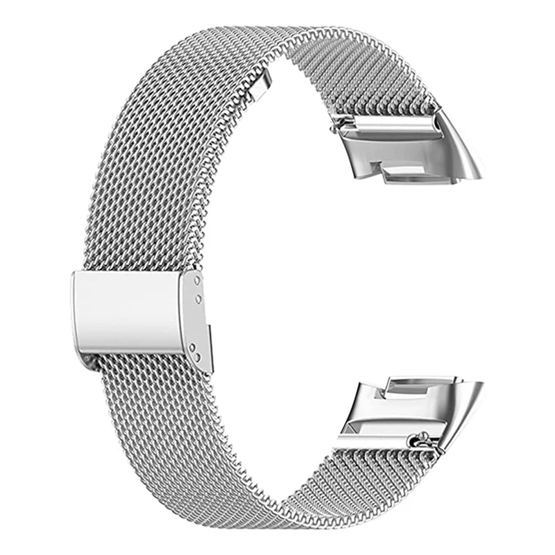 Premium-Milanese-Armband für Fitbit Charge 6 5, Edelstahl-Mesh-Uhrenarmbandschlaufe für den Austausch des Fitbit Charge 6