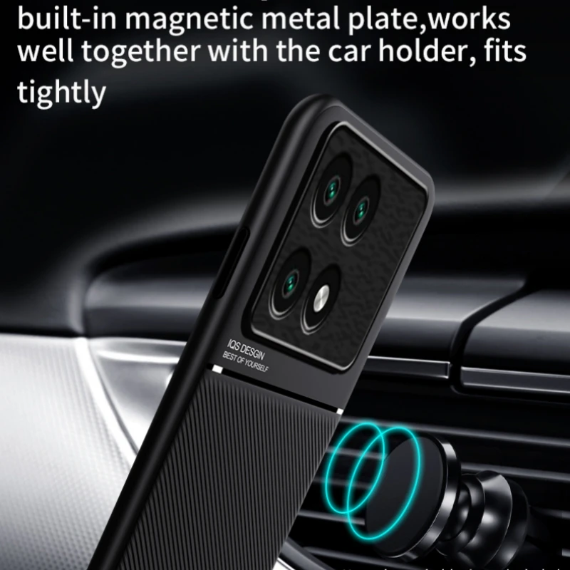 Leather Case For Xiaomi Poco X6 Pro 5G Magnetic Car Holder Shockproof Cover For Pocox6pro Poko Little X6pro X 6 Pro 6X Funda