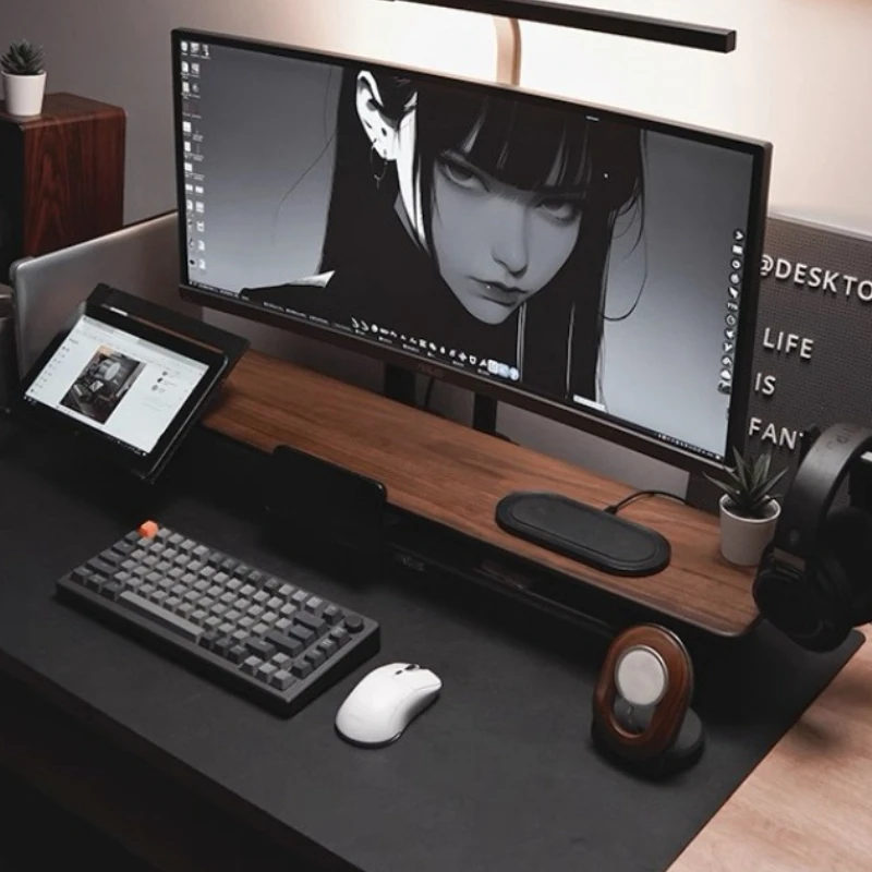 Computer Monitor Erhöhen Racks Einfache Büro Desktop Lagerung Racks Massivholz Lagerung Inhaber Hause Organisation Zubehör