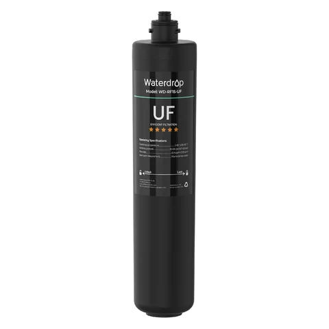 Waterdrop RF15-UF Water Filter Replacement for WD-15UA-UF/15UB-UF/15UC-UF Reduces Lead, Chlorine, Bad Taste & Odor, 0.01 μm Under Sink Water Filter, 2 Years