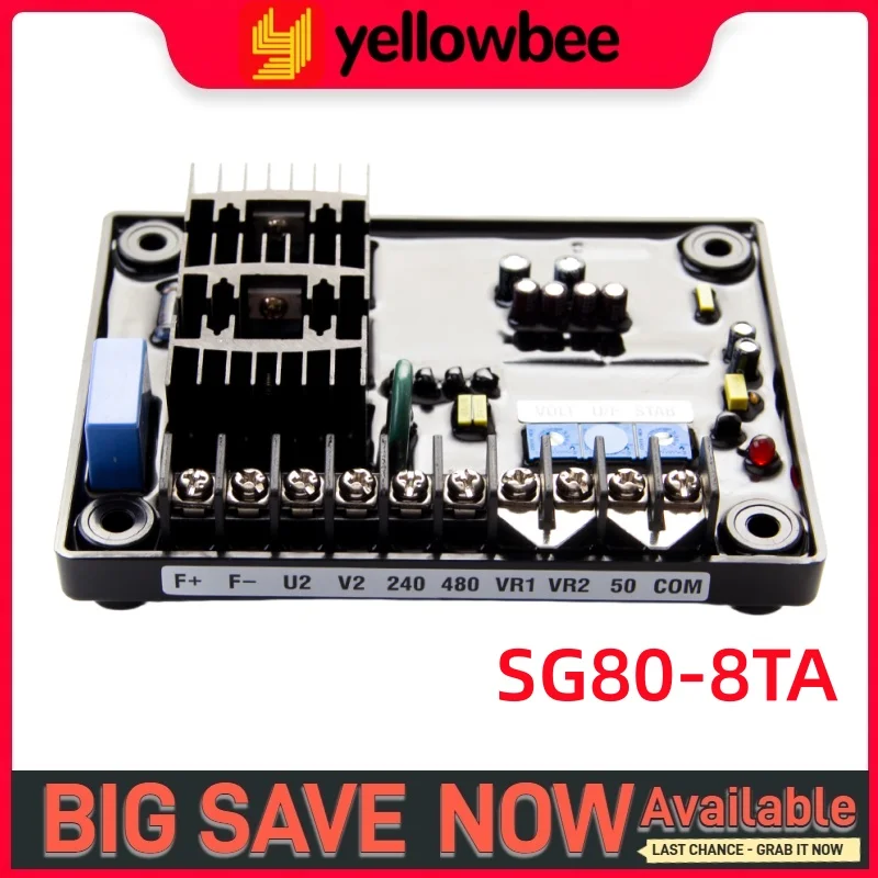 

SG80-8TA AVR Automatic Voltage Regulator AVR Regulator Board for Diesel Generator