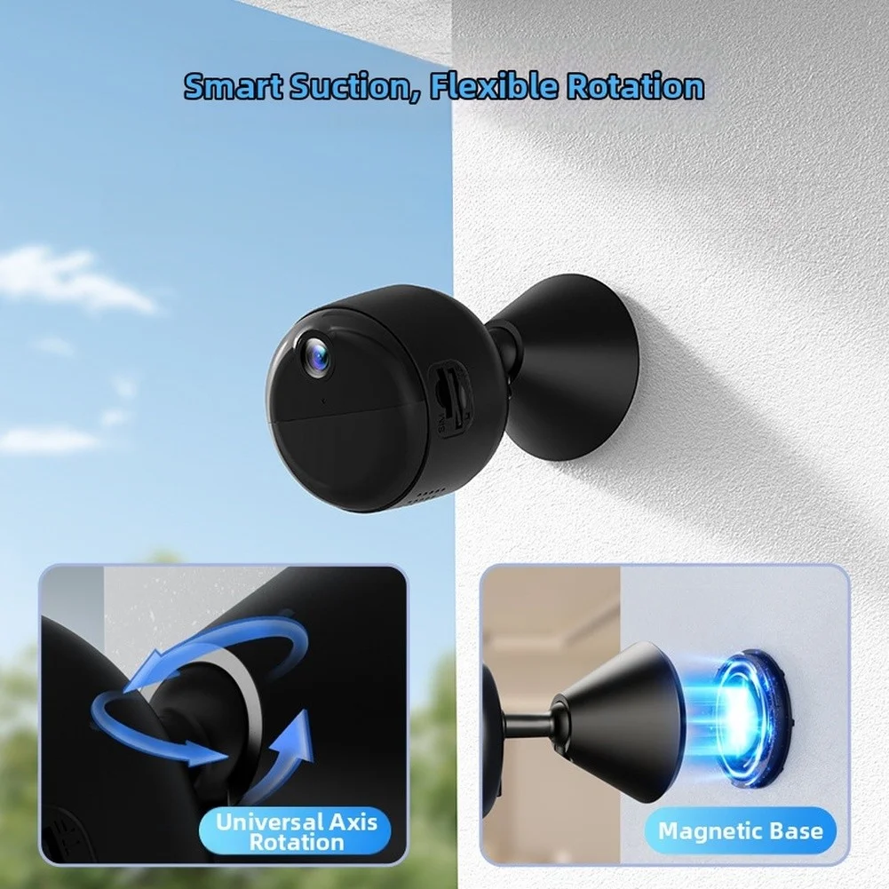 Wireless 4G LTE Security Camera with For Night Human Tracking 1080P and Mobile App Live Feed Support Wireless 4G