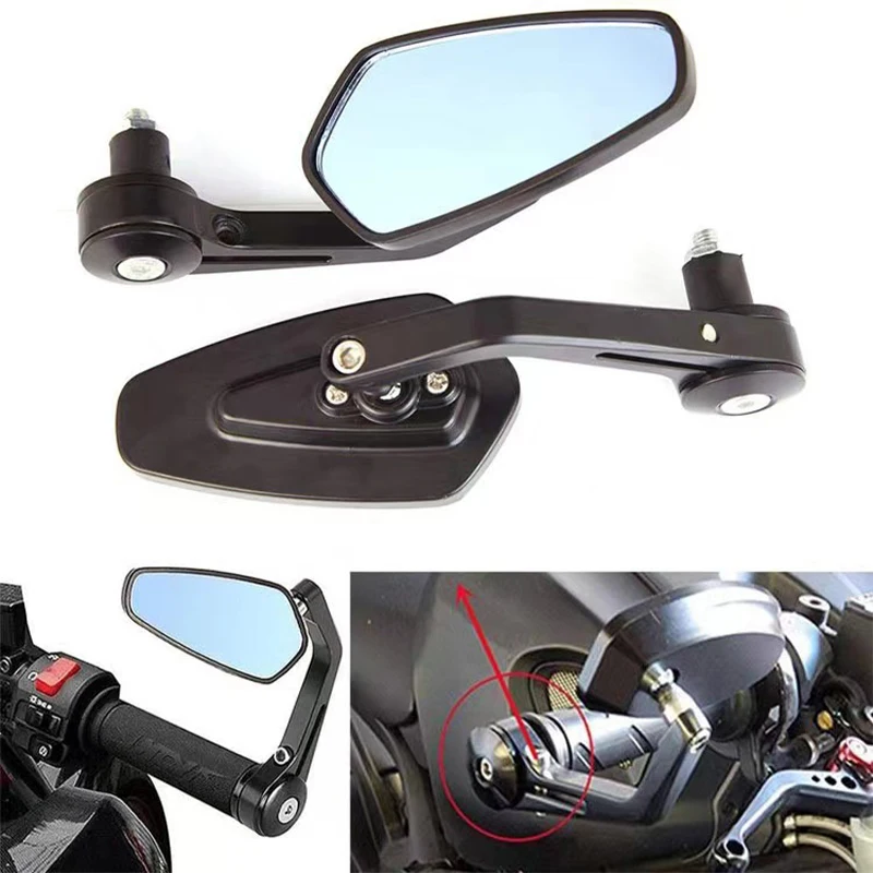 

Motorcycle Rearview Mirror 22mm CNC Handlebars Rearview Mirror Motorcycle Accessories Retrofit Reverse Mirror Reflectors