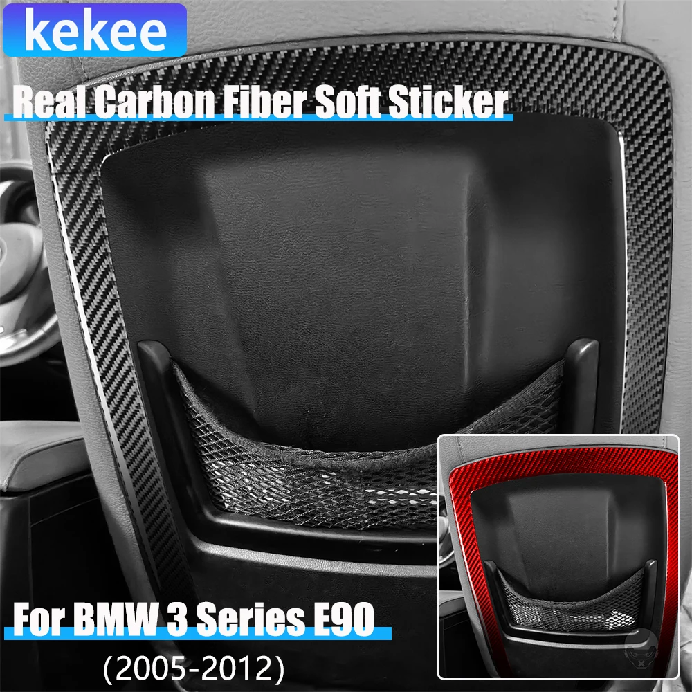 

Real Carbon Fiber Car Accessories Seat Backs Trim Cover Sticker For BMW 3 Series E90 2005 2006 2007 2008 2009 2010 2011 2012