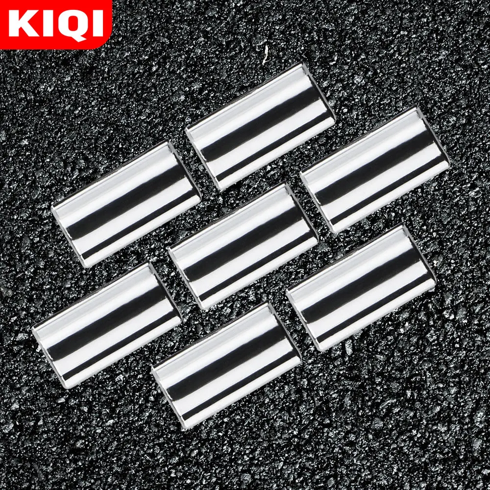 KIQI 7Pcs/Set for Peugeot 508 2011 2012 2013-2020 2021 Car Windows Lifter Knob Cover Trim Stickers Accessories  ABS Chrome