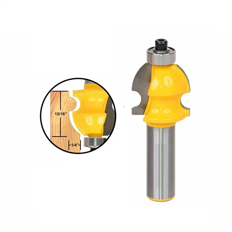 

1pc 12mm 1/2 Inch Shank Line Architectural Molding Router Bit Woodworking Tenon Milling Cutter Wood Machine Tools