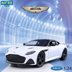 WELLY 1:24 Aston Martin DBS Superleggera High Simulation Diecast Car Metal Alloy Model Car Children's toys collection gifts B156