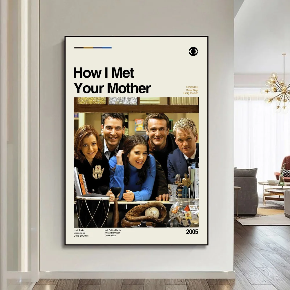 How I Met Your Mother Self-adhesive Art Poster Whitepaper Prints Posters Artwork Aesthetic Art Wall Painting