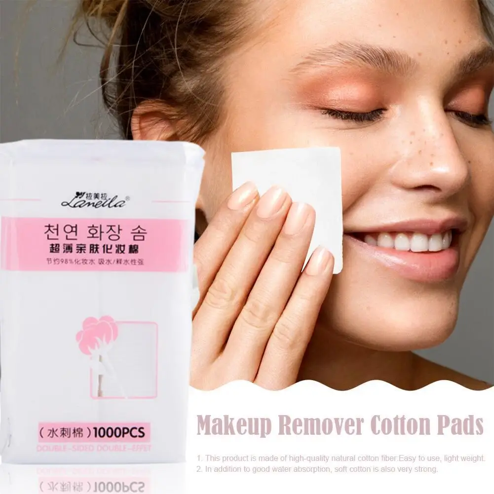 Dischetti di cotone per il viso a doppia faccia Cotone struccante addensato estensibile per strumenti di trucco cosmetico per spa viso con impacco umido