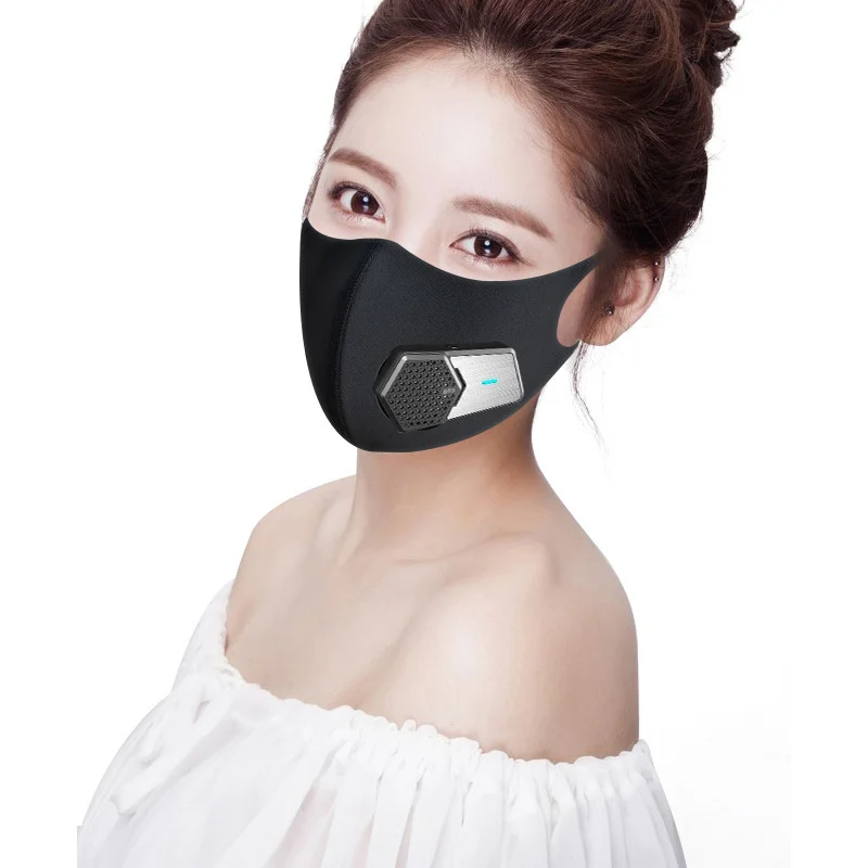 개인 마스크 팬 냉각 공기 필터 여름 웨어러블 야외 스포츠를위한 개인 스마트 전기 미니 팬 새로운 고품질 FS101