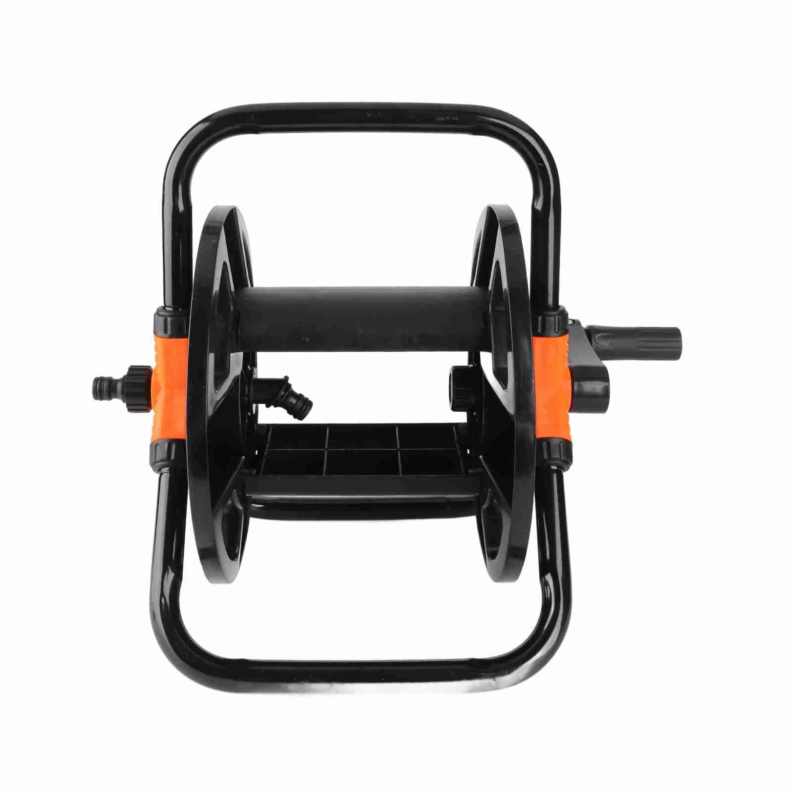 Garden Hose Reel Portable Single Arm Water Pipe Storage Rack for Storing 20m 16mm OD Hoses for Garden Watering Car Washing