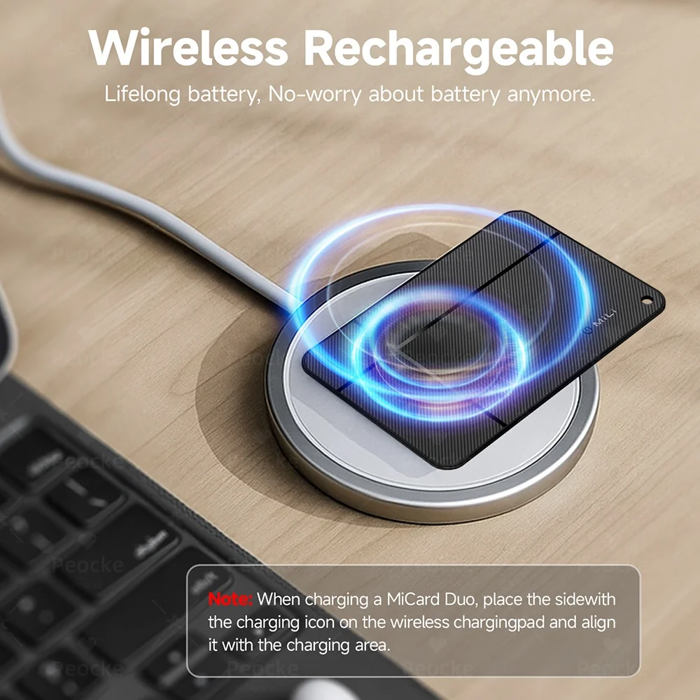 Scheda di localizzazione del portafoglio Posizione GPS ultrasottile Etichetta anti-smarrimento intelligente per Android Chiave Bluetooth Pet Finder per Apple Trova la mia app