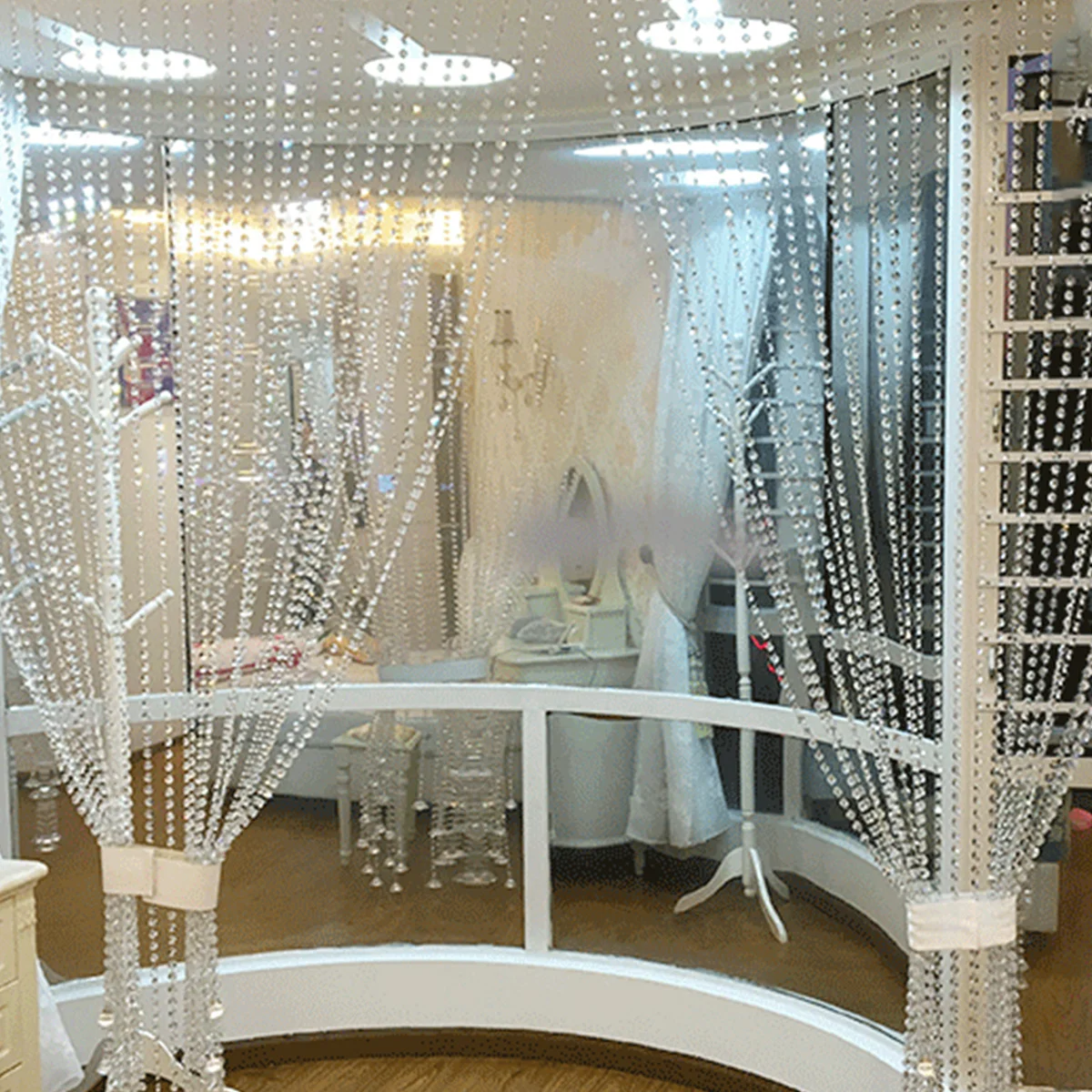 

10pcs Crystal Clear Shiny Decorative Chain For Window Door Party Wedding Room Decoration Door Curtain Beads Window Curtain