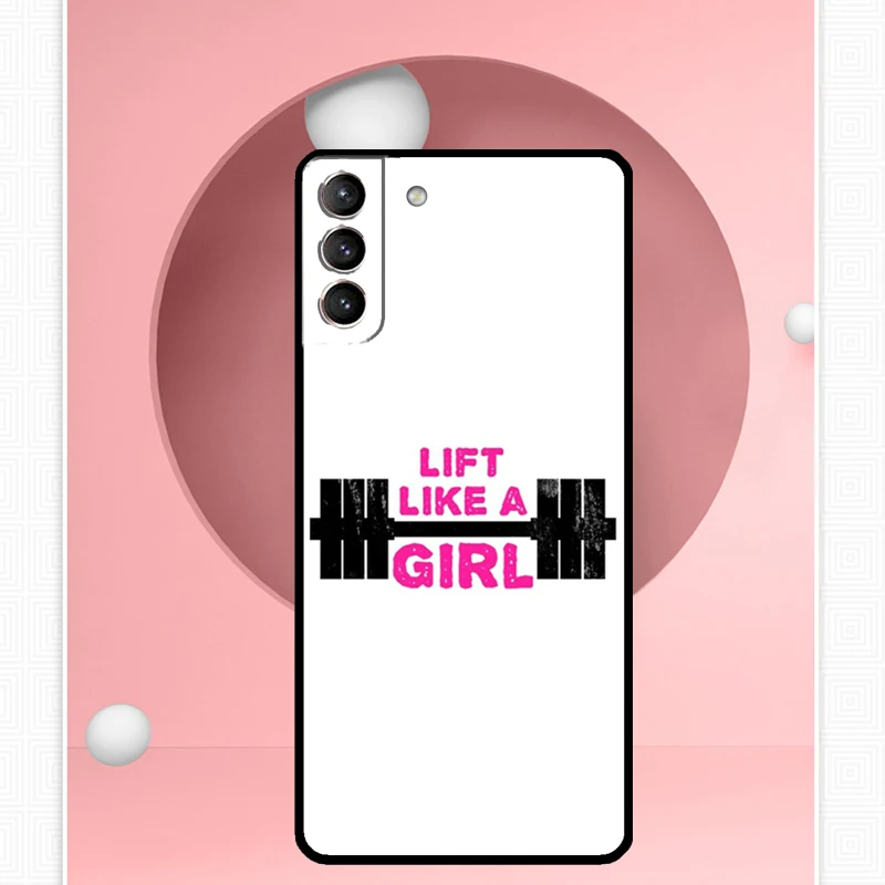 Fitness Girl Gym Case For Samsung Galaxy S24 S23 Ultra S22 S20 FE S21 FE Note 10 20 S8 S9 S10 Plus Cover