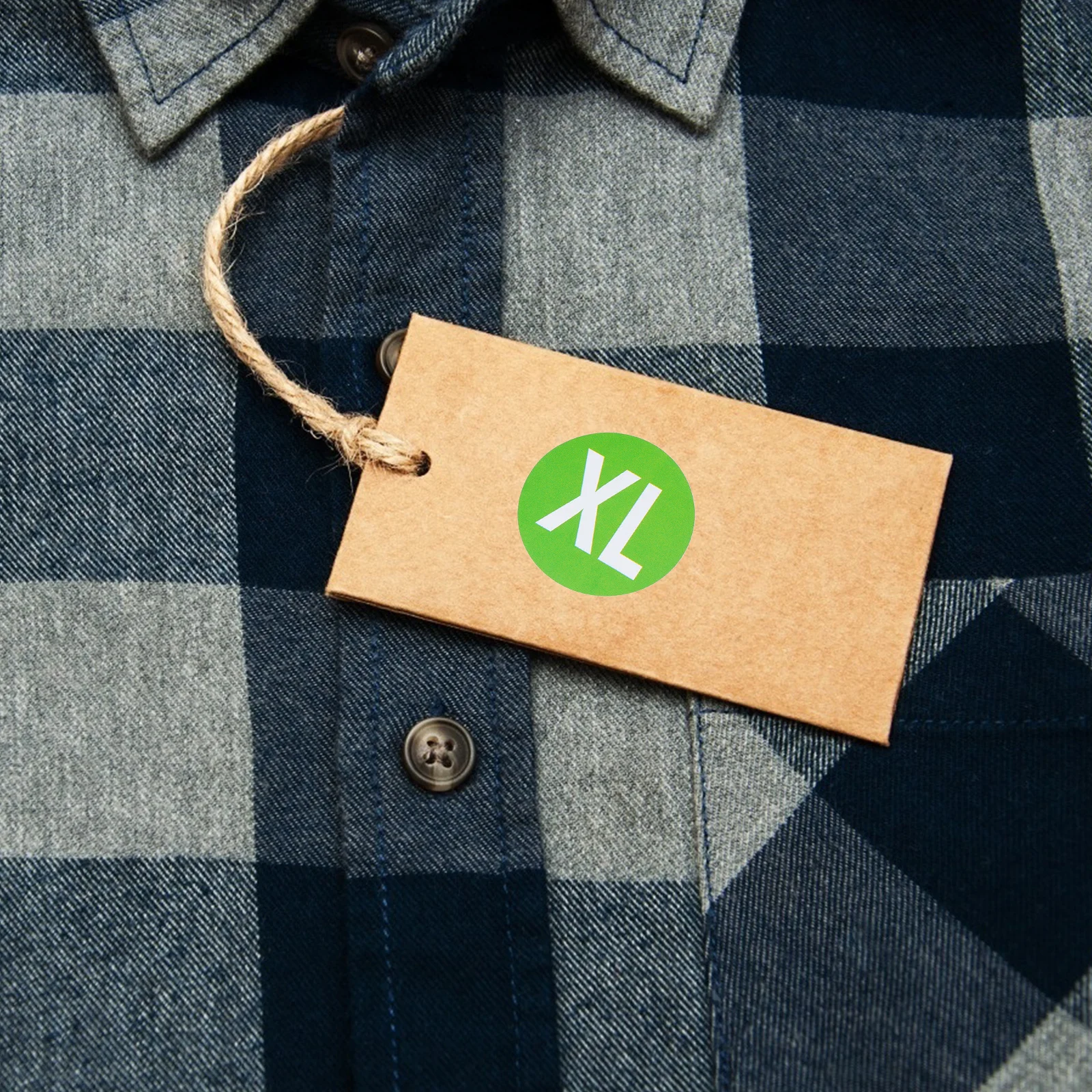 

2pcs Clothing Size Round Label Self-Adhesive Practical Sticker For T-Shirts Sweaters Coats Hats Gloves Trousers