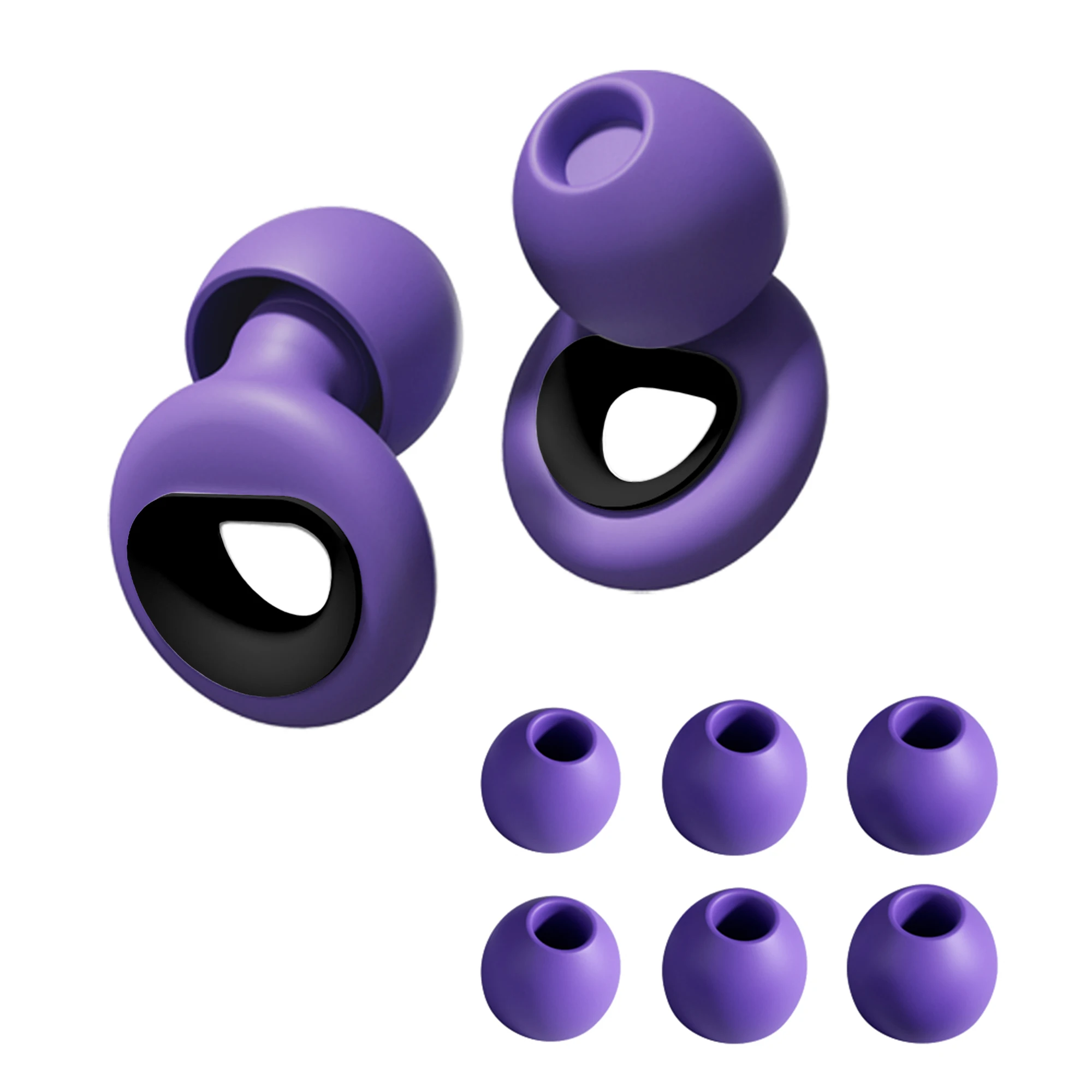 HUAK Quiet Silicone Ear Plugs Sound Insulation Sleep Ear Protection Anti-Noise Travel Soft Noise Reduction Swim Earbuds