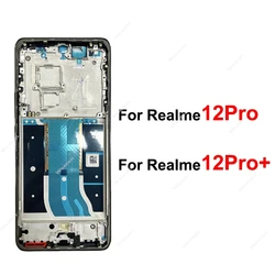 For Realme P1 Pro 12Pro 12 Pro Plus 12X 5G Middle Housing Middle Frame Cover Front LCD Display Screen Housing Frame Repair Parts
