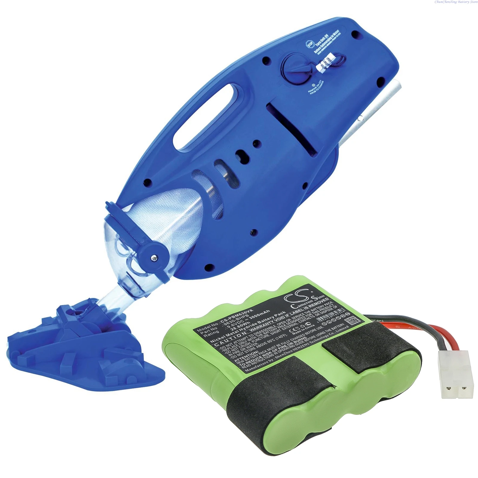

9.6V 3000mAh Vacuum Cleaner Battery 9630-BHPB for Water Tech Pool Blaster Max CG +TOOL