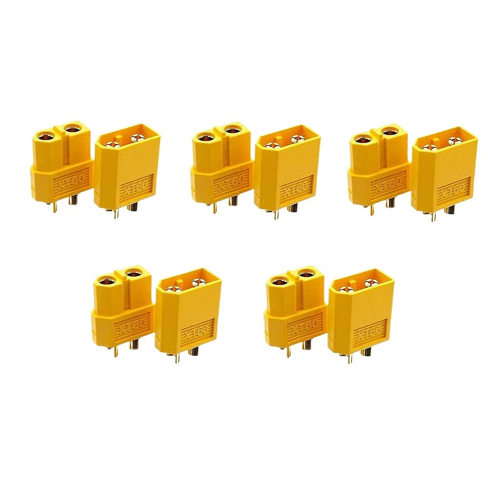 

5 Pairs XT60 Connector XT60 Male Female Bullet Connectors Power Plugs for RC Lipo Battery Motor XT60 Drone Connectors