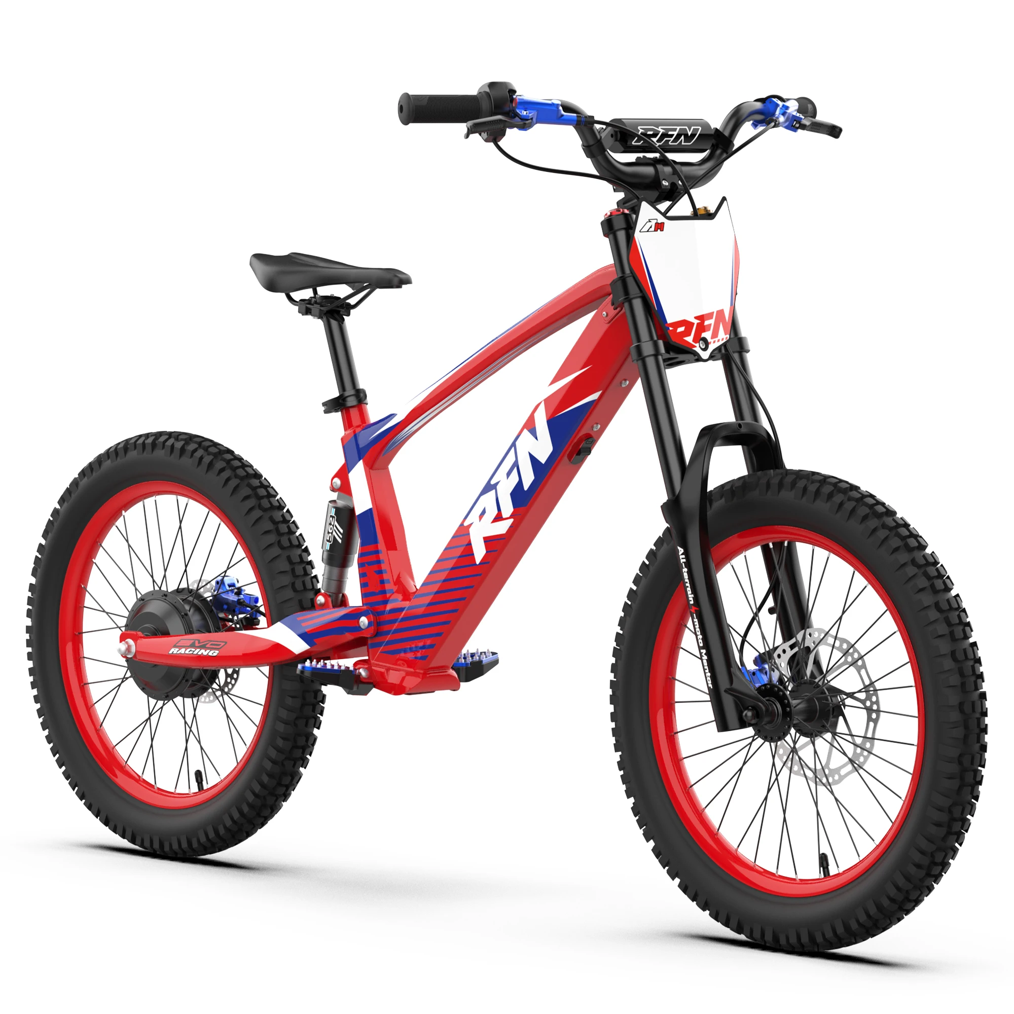 RFN EVO20 RACING Kids Electric Bike 12+ Years Old 800W 3-Speed 36V 7.5Ah 20 Inch Tire - Children's Electric Bicycle