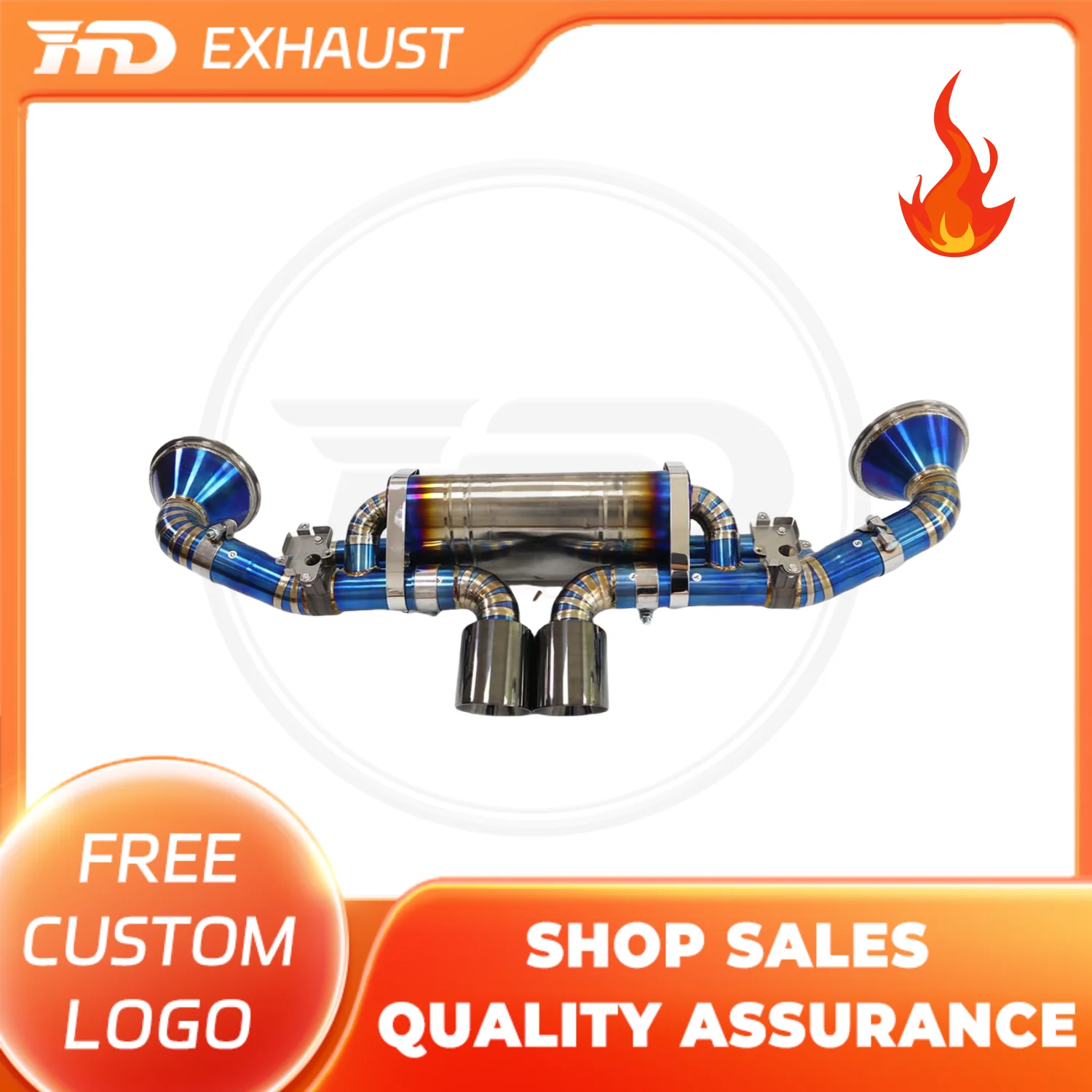 

HMD Hot sale Exhaust System Titanium Alloy Performance Catback for Porsche 911 992 GT3 4.0T 2021+ Muffler With Valve and tips