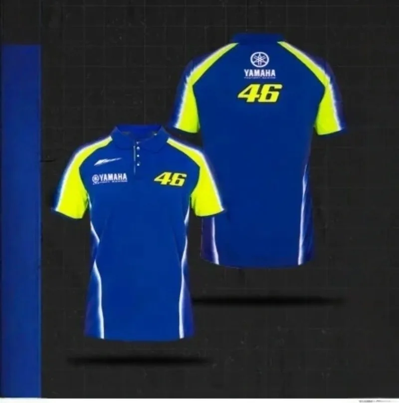 

2026 Spring and Summer Trendy Yamaha Classic # 46 Short Sleeve Polo Shirt for Men Women Fashion Motorcycle Cycling Sweatshirt