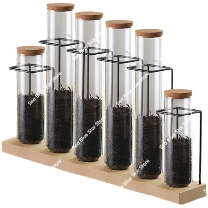 

Test Tube Display, Jar Shelf, Bar Counter, Tea Glass Decoration, Sealed Jar, Milk Tea Shop, Decorative Storage of Medicinal