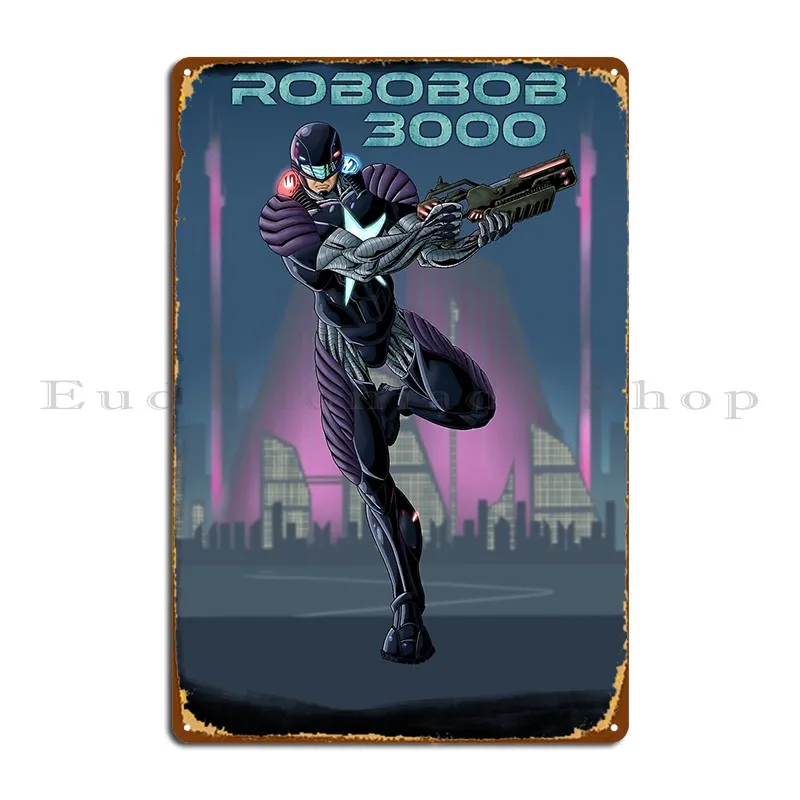 

Металлические вывески Robobobob 3000, дизайнерская настенная табличка, паб, кинотеатр, жестяная вывеска на заказ, плакат