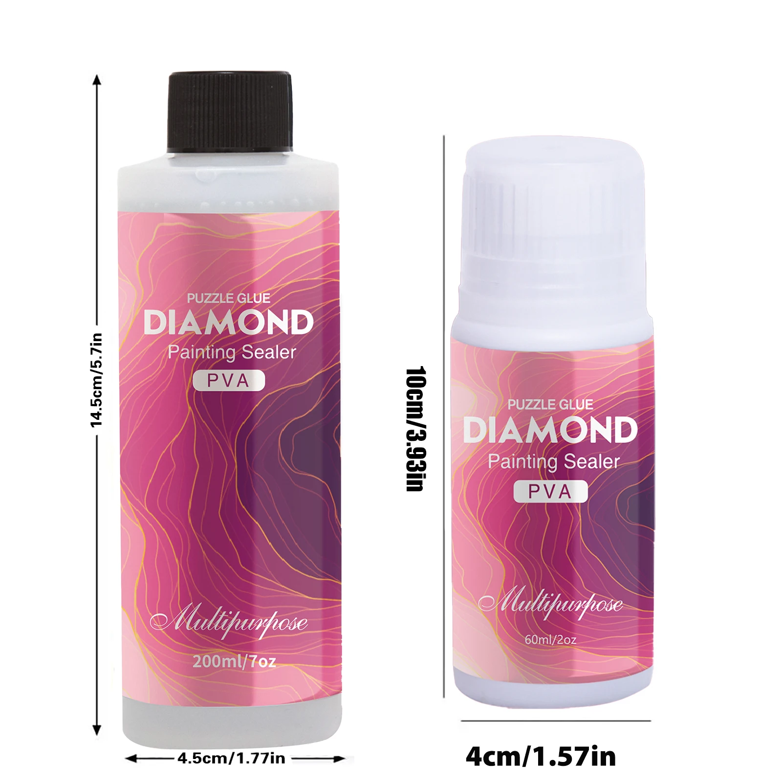Diamond Painting Sealer 60ML/200ML Glue Accessories Permanent Hold & Shine Effect for Diamond Painting and Jigsaw Puzzles
