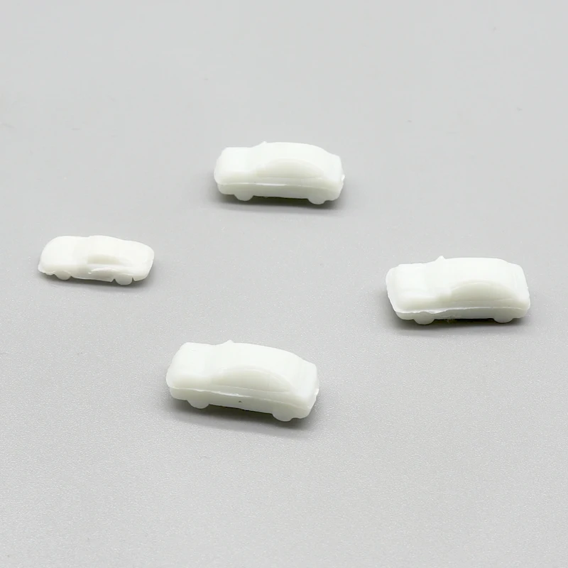 100pcs 1:250 1:300 1:500 Miniature Car Model DIY ABS Plastic Unpainted Toys Architecture Building Materials for Diorama