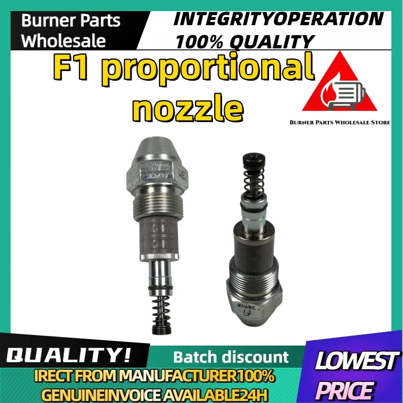 

F1 W50110-460 Proportional Fuel Nozzle 50° Spray Angle Oil Burner Replacement Parts For Industrial Boiler Combustor