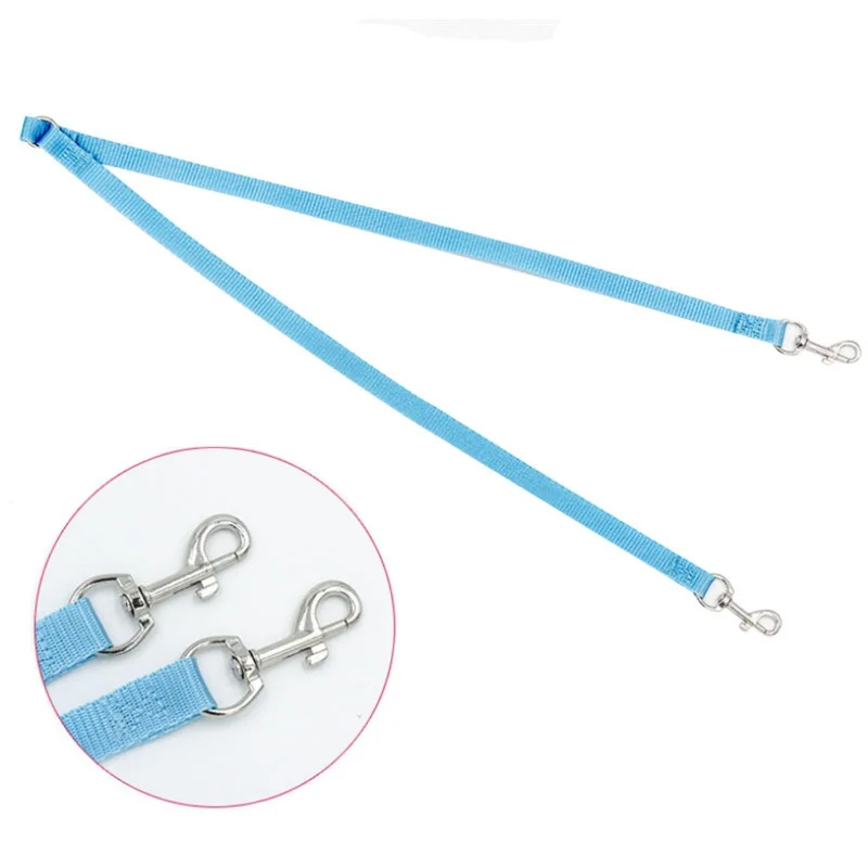 Two Dogs Leash Double Twin Dual Coupler Dog Leash Two in One Strong Nylon