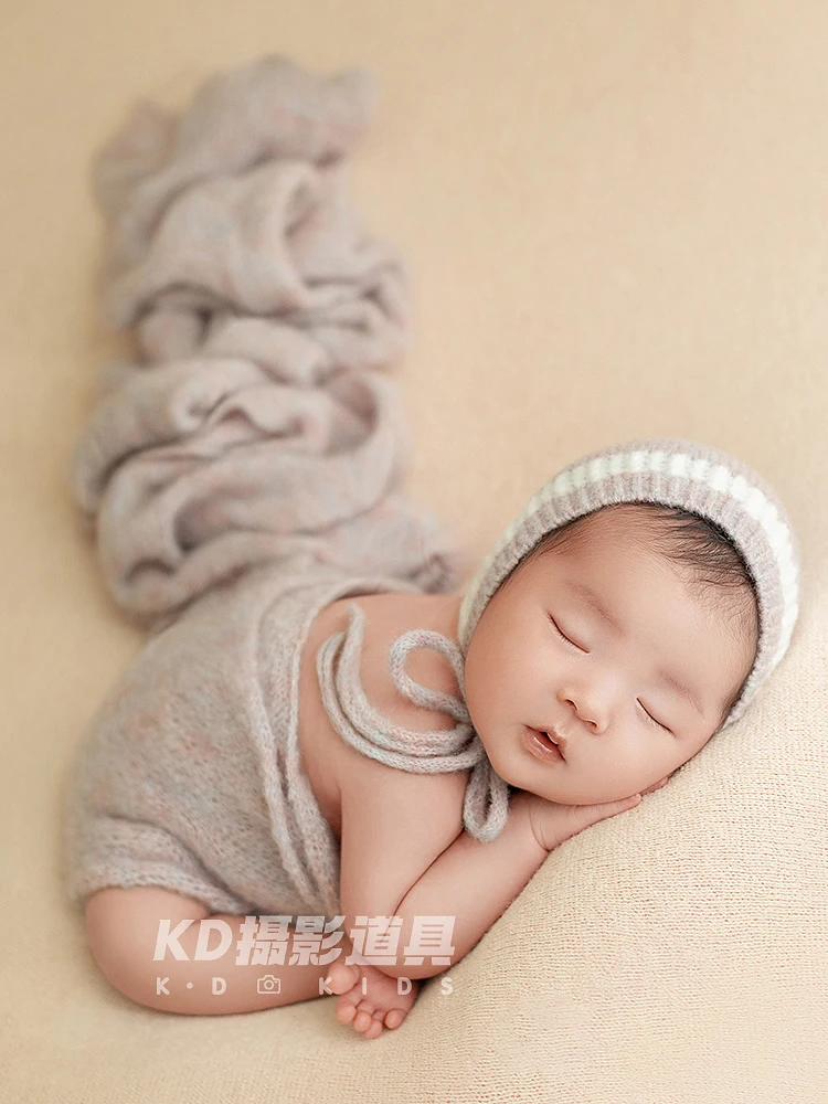 

Baby newborn photo bow beige warm breeze full moon hundred day photography theme наворожденных одежда bebê 신생아촬영