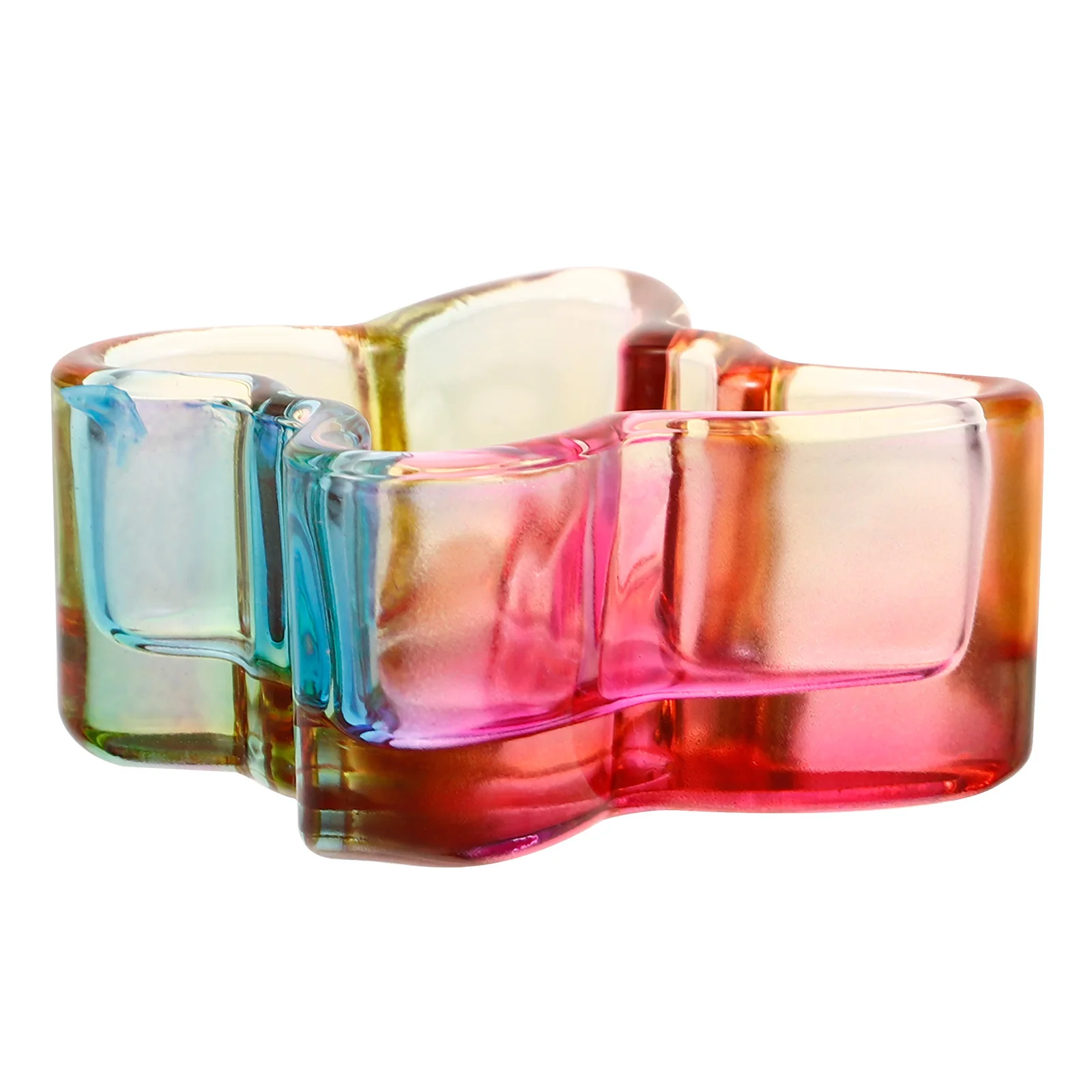 

Butterfly Shape Glass Nail Dappen Cup Reusable Manicure Tool for Acrylic Nails Art Design Liquid Holder Small Decorative Dish
