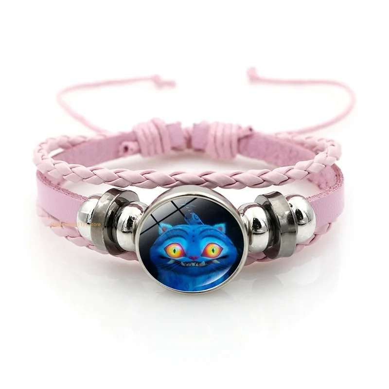 Anime-Handarmband, geflochtenes Leder, verstellbares Armband, niedliches Cosplay-Zubehör, Geburtstagsgeschenk für Kinder, Mädchen, Fans, 3 Farben – Detail 14