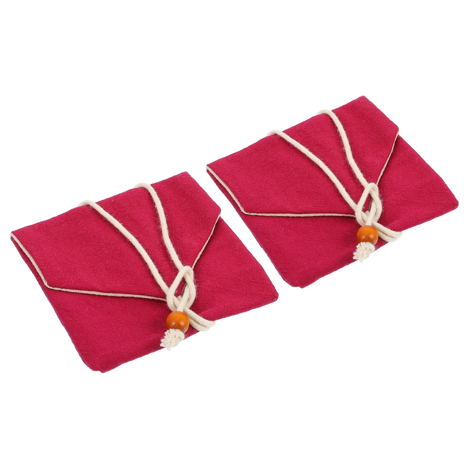 

2Pcs Buddha Beads Storage Pouches Premium Gift Bags Retro Design Party Festival Jewelry Holder Gift Packing Bags