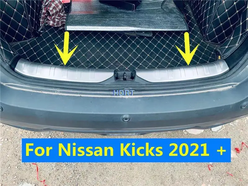 

For Nissan Kicks 2021 + Inner And Outer Rear Guard Modification Car Styling Protector Decoration Accessories Exterior Sticker