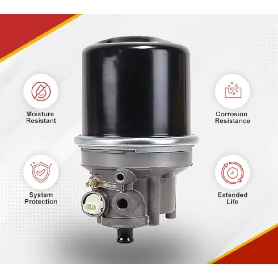 مجموعة مجفف الهواء AD-IP لاستبدال شاحنات Freightliner Kenworth لـ Bendix 065612 Haldex 109477 H-30004 مع أداء محسن
