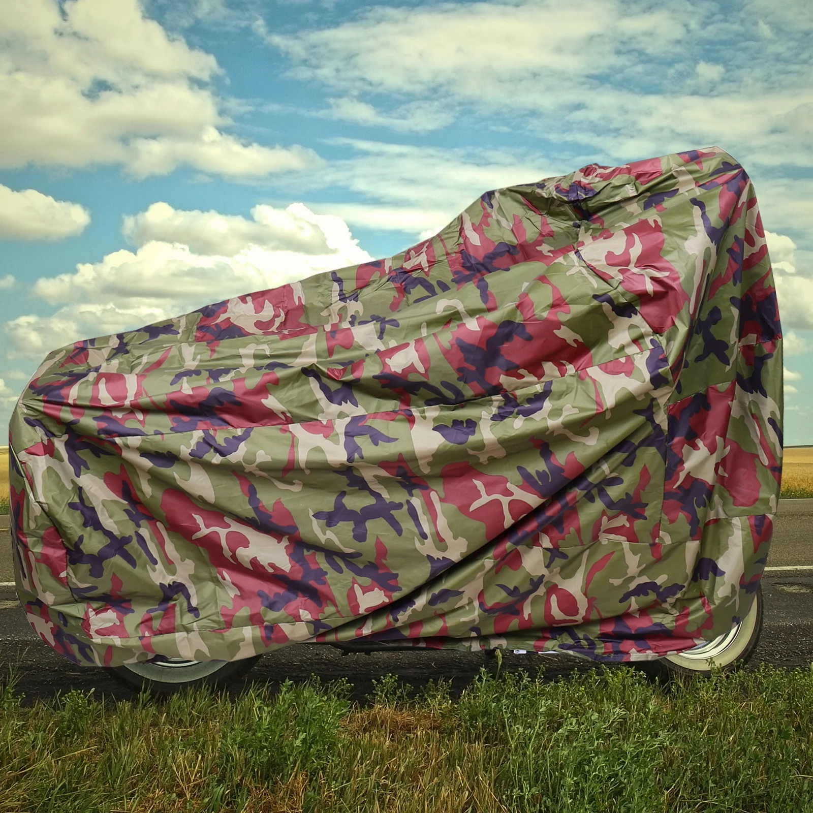 1Pcs Waterproof Motorcycle Cover Rain Protector Dustproof Heat Resistant Motorbike Shelter Storage Bag Motorcycle Cover
